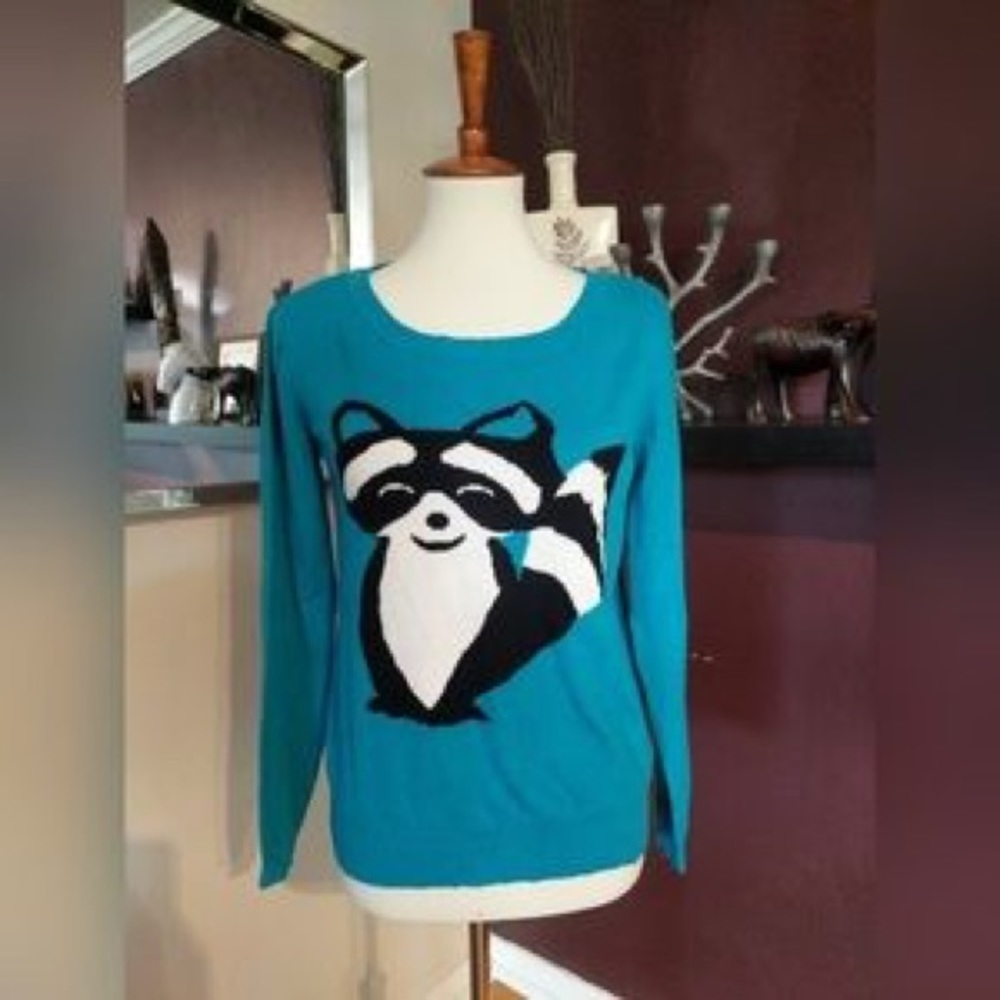 Comfy Cute Raccoon Sweater